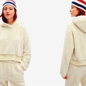 GapBody Cream Fleece Hoodie